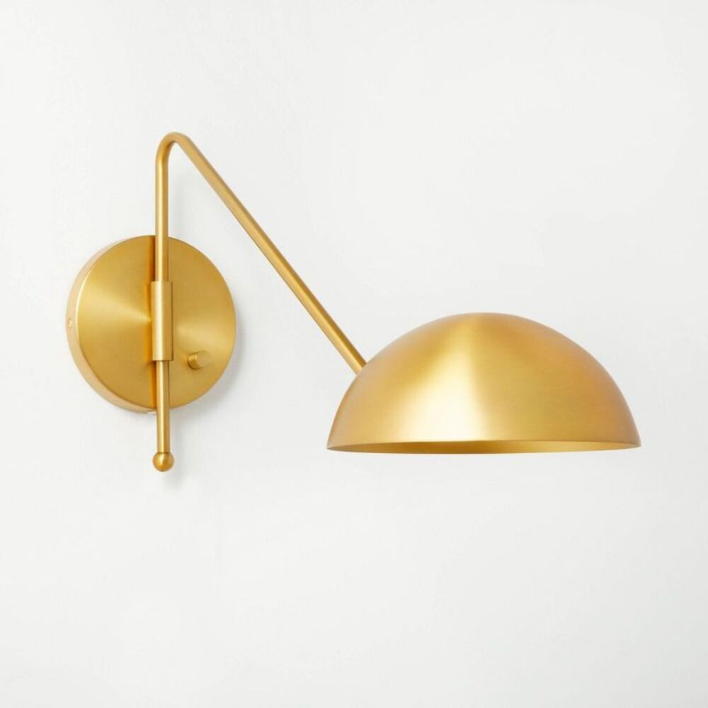 Metal Wall Sconce Brass - Studio McGee Dimmable LED